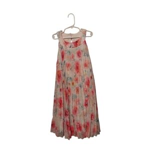 Rare Editions Girls Sz 14 Pink Floral Maxi Sundress Easter Church Spring Summer